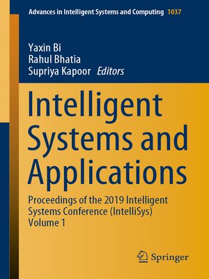 cover image of Intelligent Systems and Applications